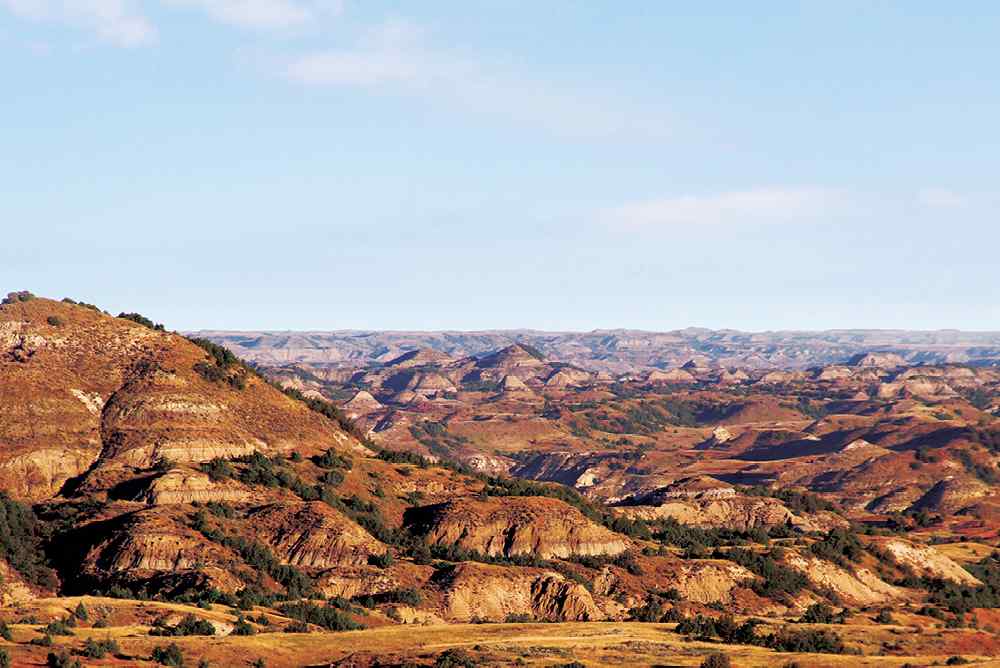Scenic view of the North Dakota Badlands